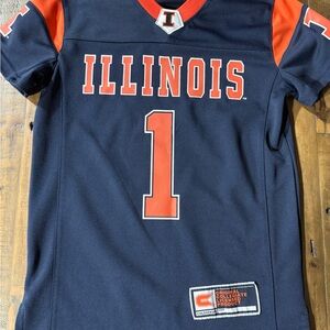 Colosseum Illinois Youth Navy and Orange Jersey